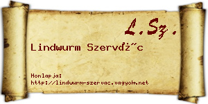 Lindwurm Szervác névjegykártya